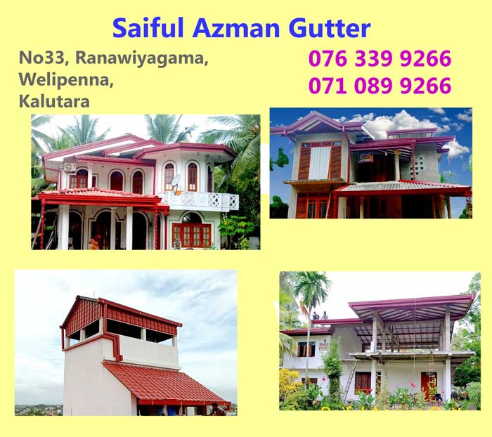 Amano Gutter installations Kalutara/ Saiful Azman Gutter