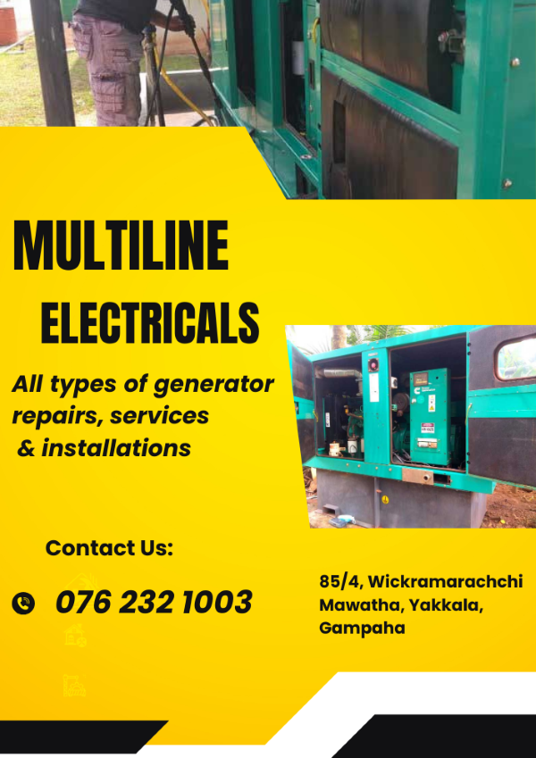 Generator Reapairs Gampaha/ Multiline Electrical